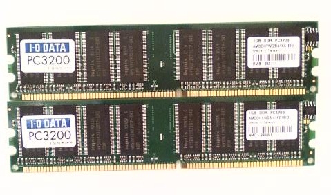 PC-3200・2GBメモリ